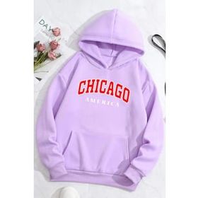 Tshirthane Unisex Chiago Baskılı Sweatshirt