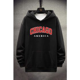 Tshirthane Unisex Chiago Baskılı Sweatshirt