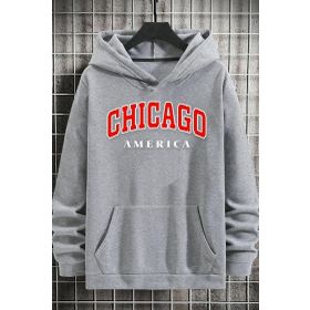 Tshirthane Unisex Chiago Baskılı Sweatshirt