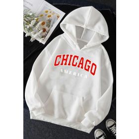 Tshirthane Unisex Chiago Baskılı Sweatshirt