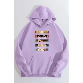 Tshirthane Unisex Cosplay Haikyuu Baskılı Sweatshirt