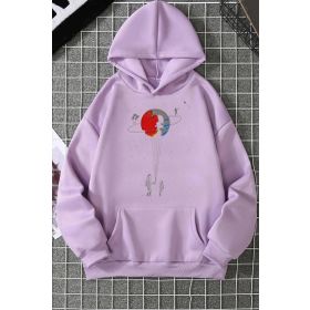 Tshirthane Unisex Evren Temalı Baskılı Sweatshirt