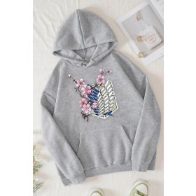 Tshirthane Unisex Flowers Baskılı Sweatshirt