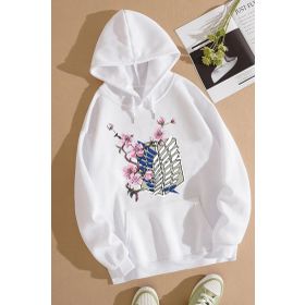 Tshirthane Unisex Flowers Baskılı Sweatshirt