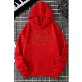 Tshirthane Unisex Green Angel Fire Sweatshirt