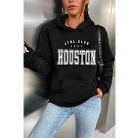 Tshirthane Unisex Houston Baskılı Sweatshirt