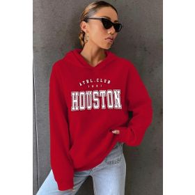 Tshirthane Unisex Houston Baskılı Sweatshirt