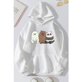 Tshirthane Unisex Kafadar Ayılar Baskılı Sweatshirt