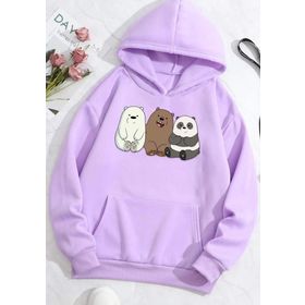 Tshirthane Unisex Kafadar Ayılar Baskılı Sweatshirt