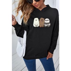 Tshirthane Unisex Kafadar Ayılar Baskılı Sweatshirt