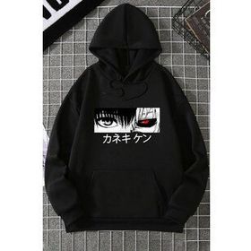 Tshirthane Unisex Ken Kaneki Baskılı Kapüşonlu Sweatshirt
