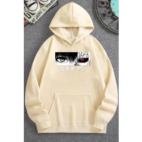 Tshirthane Unisex Ken Kaneki Baskılı Kapüşonlu Sweatshirt