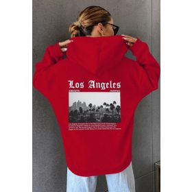 Tshirthane Unisex Los Angles Baskılı Sweatshirt