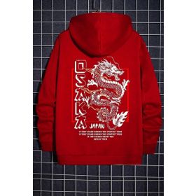 Tshirthane Unisex Osaka Baskılı Kapüşonlu Sweatshirt