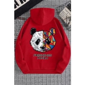 Tshirthane Unisex Panda Sırt Baskılı Sweatshirt