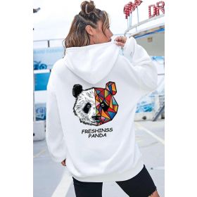 Tshirthane Unisex Panda Sırt Baskılı Sweatshirt
