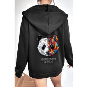 Tshirthane Unisex Panda Sırt Baskılı Sweatshirt