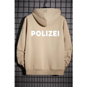 Tshirthane Unisex Polizei Sırt Baskılı Sweatshirt