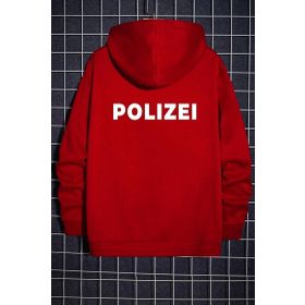 Tshirthane Unisex Polizei Sırt Baskılı Sweatshirt