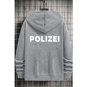 Tshirthane Unisex Polizei Sırt Baskılı Sweatshirt