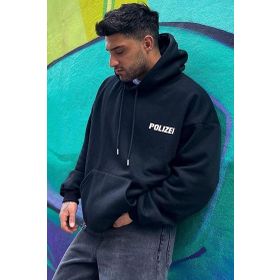 Tshirthane Unisex Polizei Sırt Baskılı Sweatshirt