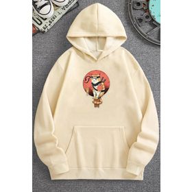 Tshirthane Unisex Shinobi Kedi Baskılı Sweatshirt