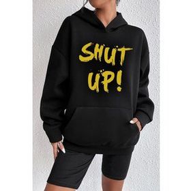 Tshirthane Unisex Shut Up Baskılı Sweatshirt