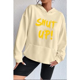 Tshirthane Unisex Shut Up Baskılı Sweatshirt