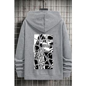 Tshirthane Unisex Skullcracked Baskılı Sweatshirt