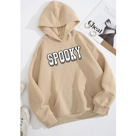Tshirthane Unisex Spooky Baskılı Sweatshirt