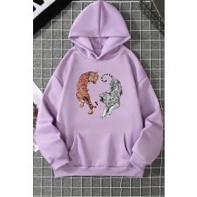 Tshirthane Unisex Tiger Baskılı Sweatshirt