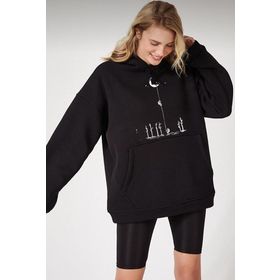 Tshirthane Unisex Uzay Temalı Sweatshirt