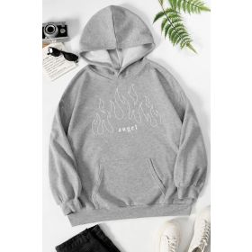 Tshirthane Unisex White Angel Fire Sweatshirt