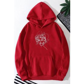 Tshirthane Unisex Woman one line Baskılı Sweatshirt