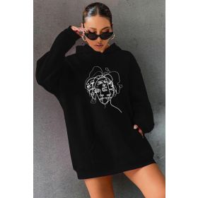 Tshirthane Unisex Woman one line Baskılı Sweatshirt