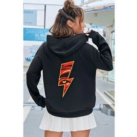 Tshirthane Unisex Yıldırım Baskılı Sweatshirt