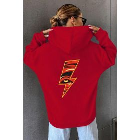 Tshirthane Unisex Yıldırım Baskılı Sweatshirt