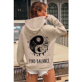 Tshirthane Unisex Yin & Yang Tasarım Sweatshirt