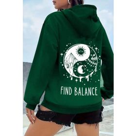 Tshirthane Unisex Yin & Yang Tasarım Sweatshirt
