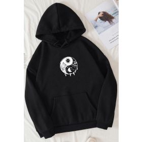 Tshirthane Unisex Ying-yang Baskılı Sweatshirt