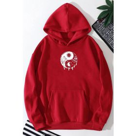 Tshirthane Unisex Ying-yang Baskılı Sweatshirt