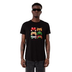Tshirthane Video Game Controller Christmas Siyah Erkek T-shirt