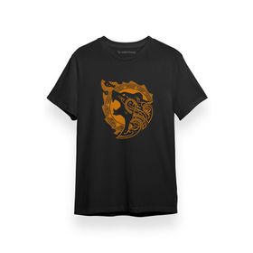 Tshirthane Viking Yellow Storm Siyah Kısa Kol Erkek T-shirt