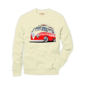 Tshirthane Volkswagen t1 minibüs Erkek Uzun Kollu Sweatshirt