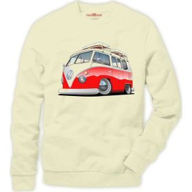 Tshirthane Volkswagen t1 minibüs Erkek Uzun Kollu Sweatshirt