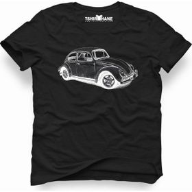 Tshirthane VW Volkswagen Beetle Siyah Erkek T-shirt