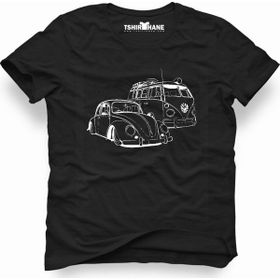 Tshirthane VW Volkswagen Beetle Siyah Erkek T-shirt