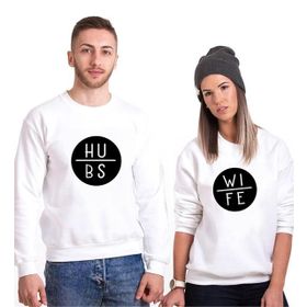 Tshirthane Wife Hubs 2'li Sevgili Sweatshirt