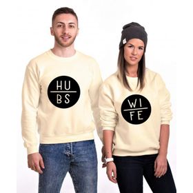 Tshirthane Wife Hubs 2'li Sevgili Sweatshirt