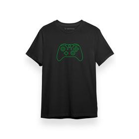 Tshirthane Xbox Gamepad Siyah Kısa Kol Erkek T-shirt